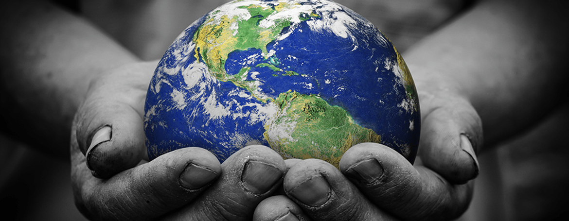 Earth Being Held